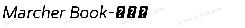 Marcher Book字体转换
